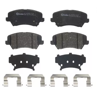Jeu de 4 plaquettes de frein avant BREMBO P 30 123