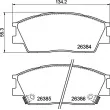 Jeu de 4 plaquettes de frein avant BREMBO P 30 126 - Visuel 2