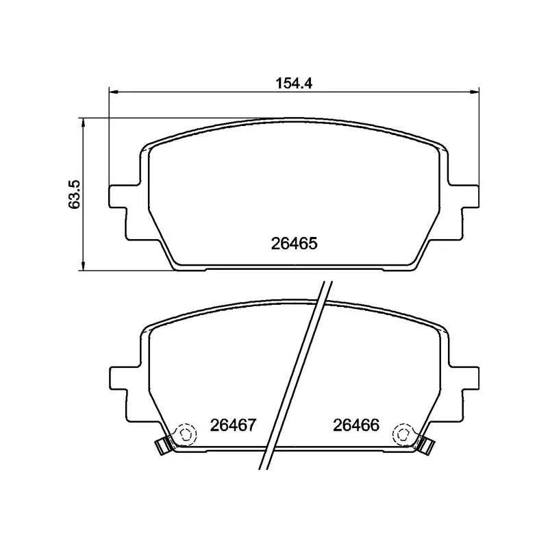 Jeu de 4 plaquettes de frein avant BREMBO P 30 151