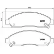 Jeu de 4 plaquettes de frein avant BREMBO P 34 005 - Visuel 2