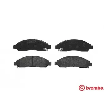 Jeu de 4 plaquettes de frein avant BREMBO