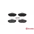 Jeu de 4 plaquettes de frein arrière BREMBO P 36 013 - Visuel 1