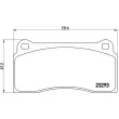 Jeu de 4 plaquettes de frein avant BREMBO P 36 018 - Visuel 2