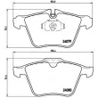 Jeu de 4 plaquettes de frein avant BREMBO P 36 019 - Visuel 2