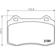 Jeu de 4 plaquettes de frein avant BREMBO P 36 020X - Visuel 2