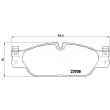 Jeu de 4 plaquettes de frein avant BREMBO P 36 021 - Visuel 2