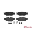 Jeu de 4 plaquettes de frein avant BREMBO P 36 021 - Visuel 1