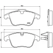 Jeu de 4 plaquettes de frein avant BREMBO P 36 022 - Visuel 2