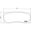 Jeu de 4 plaquettes de frein avant BREMBO P 36 023 - Visuel 2