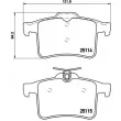 Jeu de 4 plaquettes de frein arrière BREMBO P 36 026 - Visuel 2