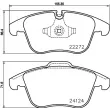 Jeu de 4 plaquettes de frein avant BREMBO P 36 030 - Visuel 2