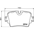 Jeu de 4 plaquettes de frein arrière BREMBO P 36 033 - Visuel 2