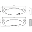 Jeu de 4 plaquettes de frein avant BREMBO P 37 001 - Visuel 2