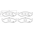 Jeu de 4 plaquettes de frein avant BREMBO P 37 004 - Visuel 2
