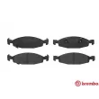 Jeu de 4 plaquettes de frein avant BREMBO P 37 005 - Visuel 1