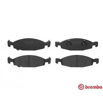 Jeu de 4 plaquettes de frein avant BREMBO P 37 005