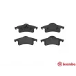 Jeu de 4 plaquettes de frein arrière BREMBO P 37 006 - Visuel 1