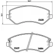 Jeu de 4 plaquettes de frein avant BREMBO P 37 007 - Visuel 2