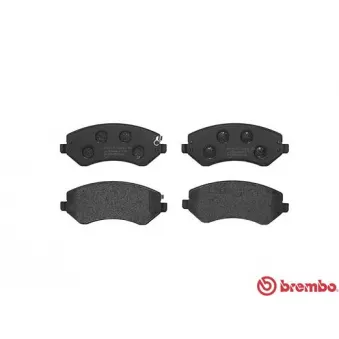 Jeu de 4 plaquettes de frein avant BREMBO P 37 007