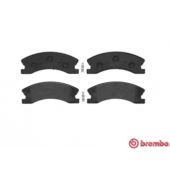 Jeu de 4 plaquettes de frein avant BREMBO P 37 008