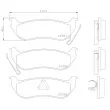 Jeu de 4 plaquettes de frein arrière BREMBO P 37 009 - Visuel 2