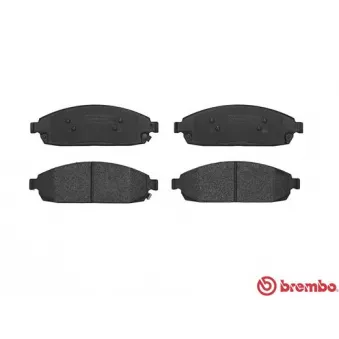 Jeu de 4 plaquettes de frein avant BREMBO