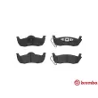 Jeu de 4 plaquettes de frein arrière BREMBO P 37 011 - Visuel 1