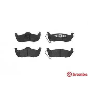 Jeu de 4 plaquettes de frein arrière BREMBO P 37 011