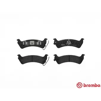 Jeu de 4 plaquettes de frein arrière BREMBO P 37 012