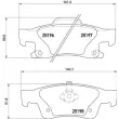 Jeu de 4 plaquettes de frein arrière BREMBO P 37 016 - Visuel 2