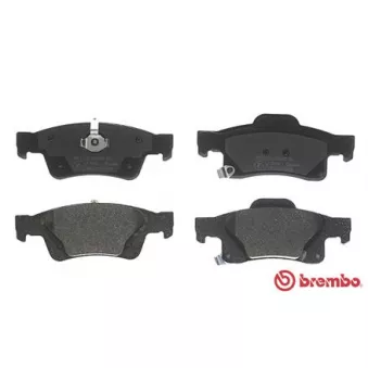 Jeu de 4 plaquettes de frein arrière BREMBO P 37 016