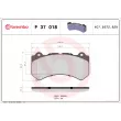 Jeu de 4 plaquettes de frein avant BREMBO P 37 018 - Visuel 2