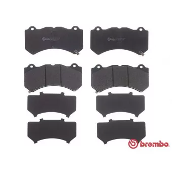 Jeu de 4 plaquettes de frein avant BREMBO P 37 018