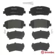 Jeu de 4 plaquettes de frein avant BREMBO P 37 019 - Visuel 1