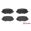 Jeu de 4 plaquettes de frein arrière BREMBO P 37 020 - Visuel 1