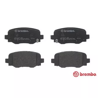 Jeu de 4 plaquettes de frein arrière BREMBO P 37 020