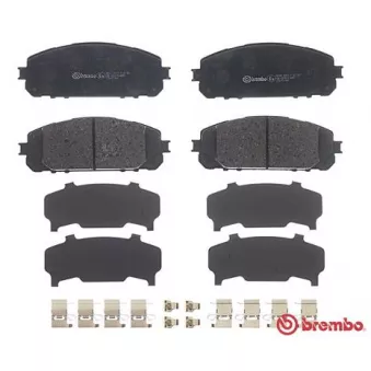 Jeu de 4 plaquettes de frein avant BREMBO P 37 021