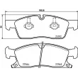 Jeu de 4 plaquettes de frein avant BREMBO P 37 022 - Visuel 2