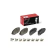Jeu de 4 plaquettes de frein arrière BREMBO P 37 025 - Visuel 1