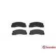 Jeu de 4 plaquettes de frein avant BREMBO P 41 002 - Visuel 1