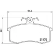 Jeu de 4 plaquettes de frein avant BREMBO P 41 003 - Visuel 2