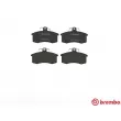 Jeu de 4 plaquettes de frein avant BREMBO P 41 003 - Visuel 1