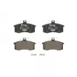 Jeu de 4 plaquettes de frein avant BREMBO P 41 003X - Visuel 1