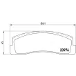 Jeu de 4 plaquettes de frein avant BREMBO P 41 005 - Visuel 2