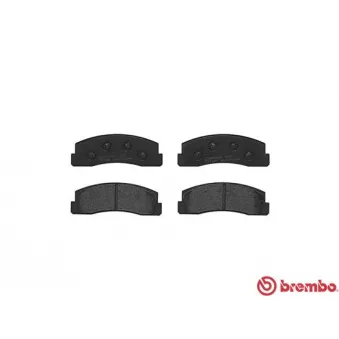 Jeu de 4 plaquettes de frein avant BREMBO