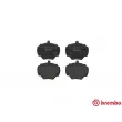 Jeu de 4 plaquettes de frein arrière BREMBO P 44 001 - Visuel 1