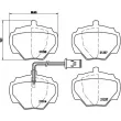 Jeu de 4 plaquettes de frein arrière BREMBO P 44 003 - Visuel 2
