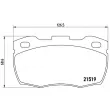 Jeu de 4 plaquettes de frein avant BREMBO P 44 005 - Visuel 2