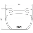 Jeu de 4 plaquettes de frein arrière BREMBO P 44 006 - Visuel 2