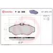 Jeu de 4 plaquettes de frein avant BREMBO P 44 008 - Visuel 2